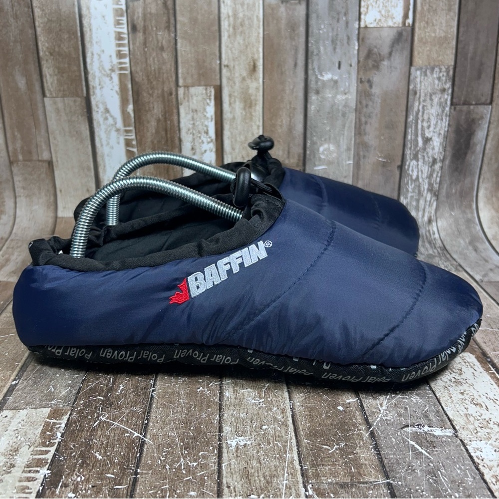 Baffin Cush Slippers Women Size L Blue Polar Proven Camp Booties